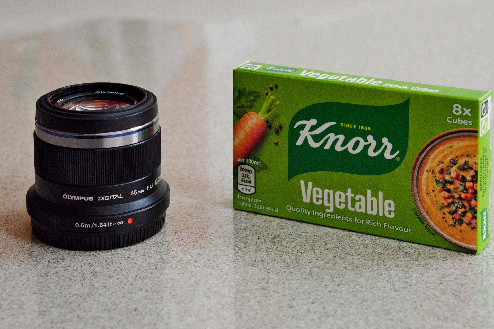 The tiny Olympus 45mm f/1.8 lens