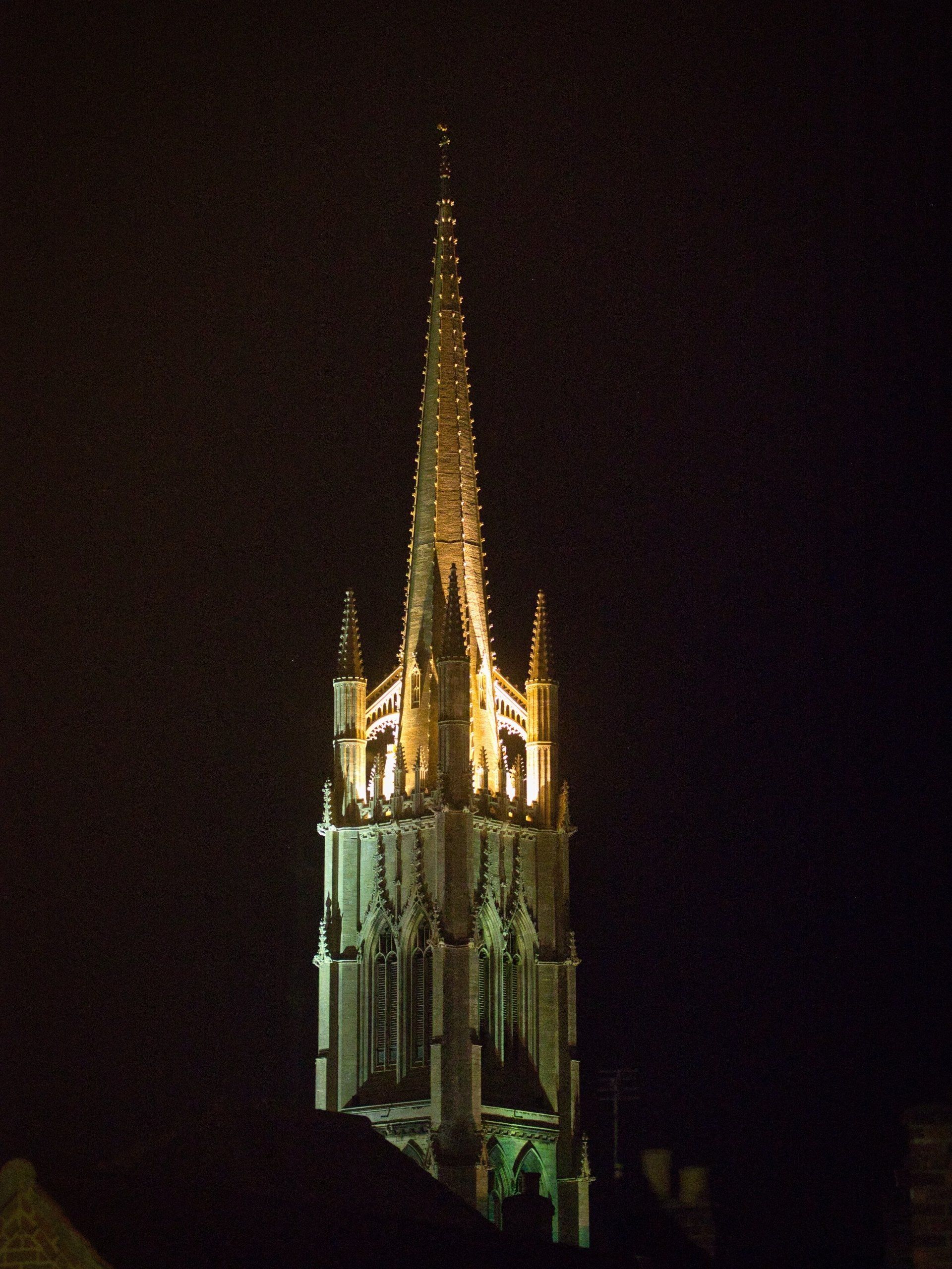 St. James' Church night view by Derek Smith saint james church at night