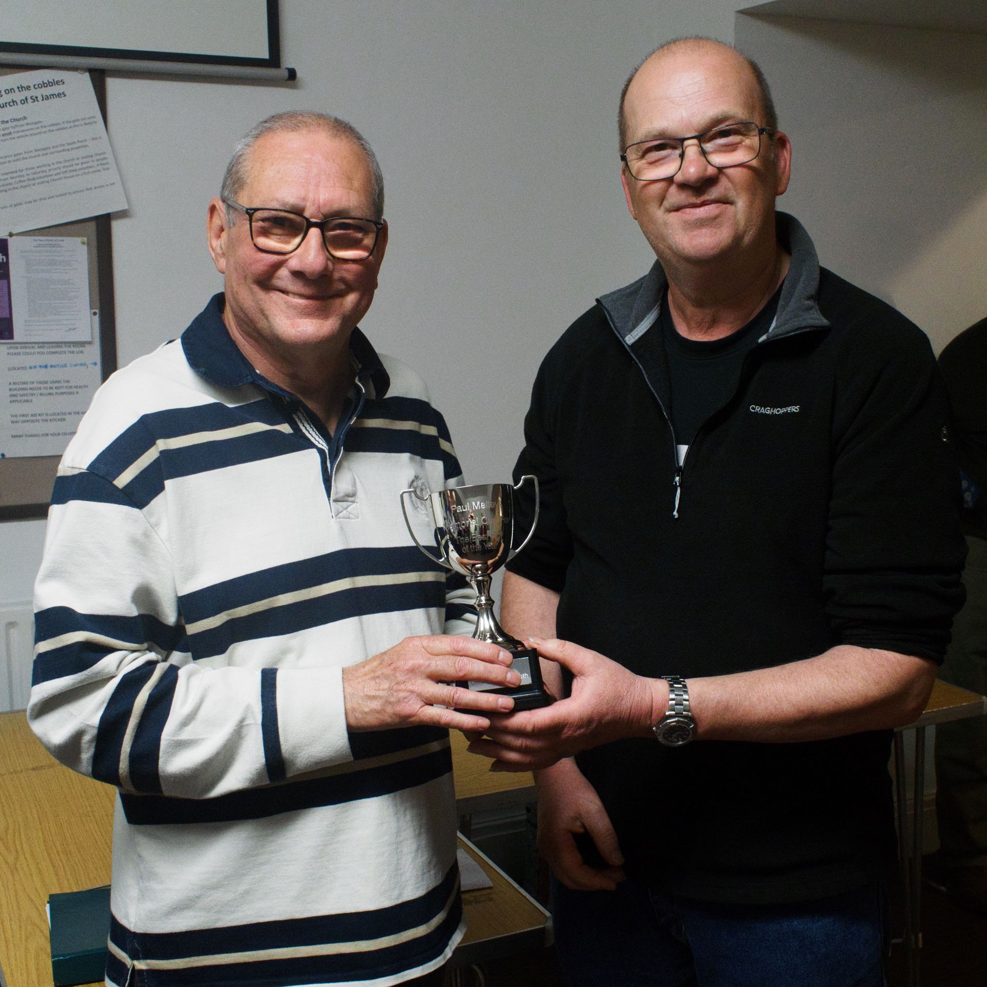 Presntation of the Colorgrafix PDI cup by Derek Smith trophy presentation