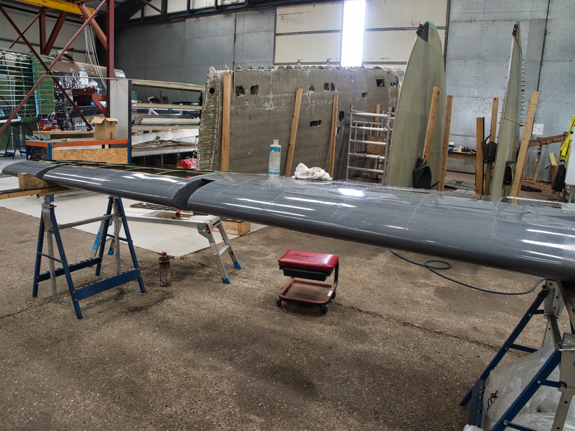 restoration of an aircraft wing