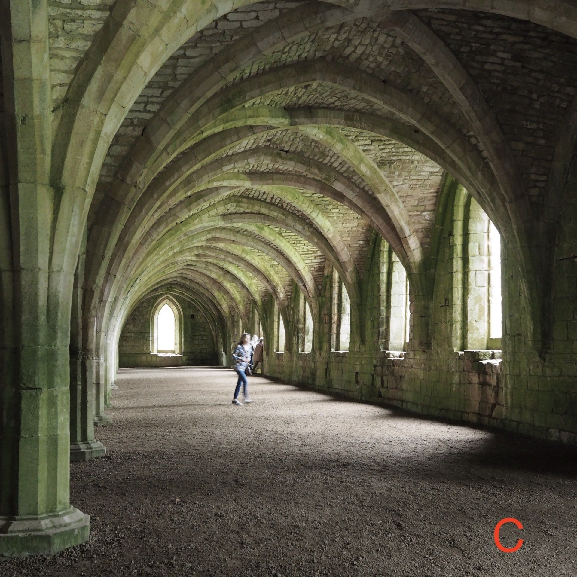 fountains abbey, view of the crypt
