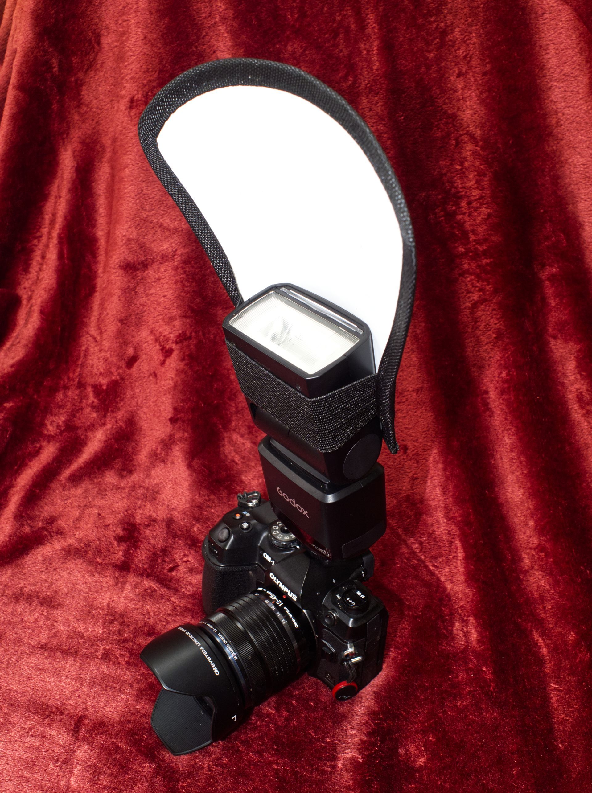 On camera flash setup