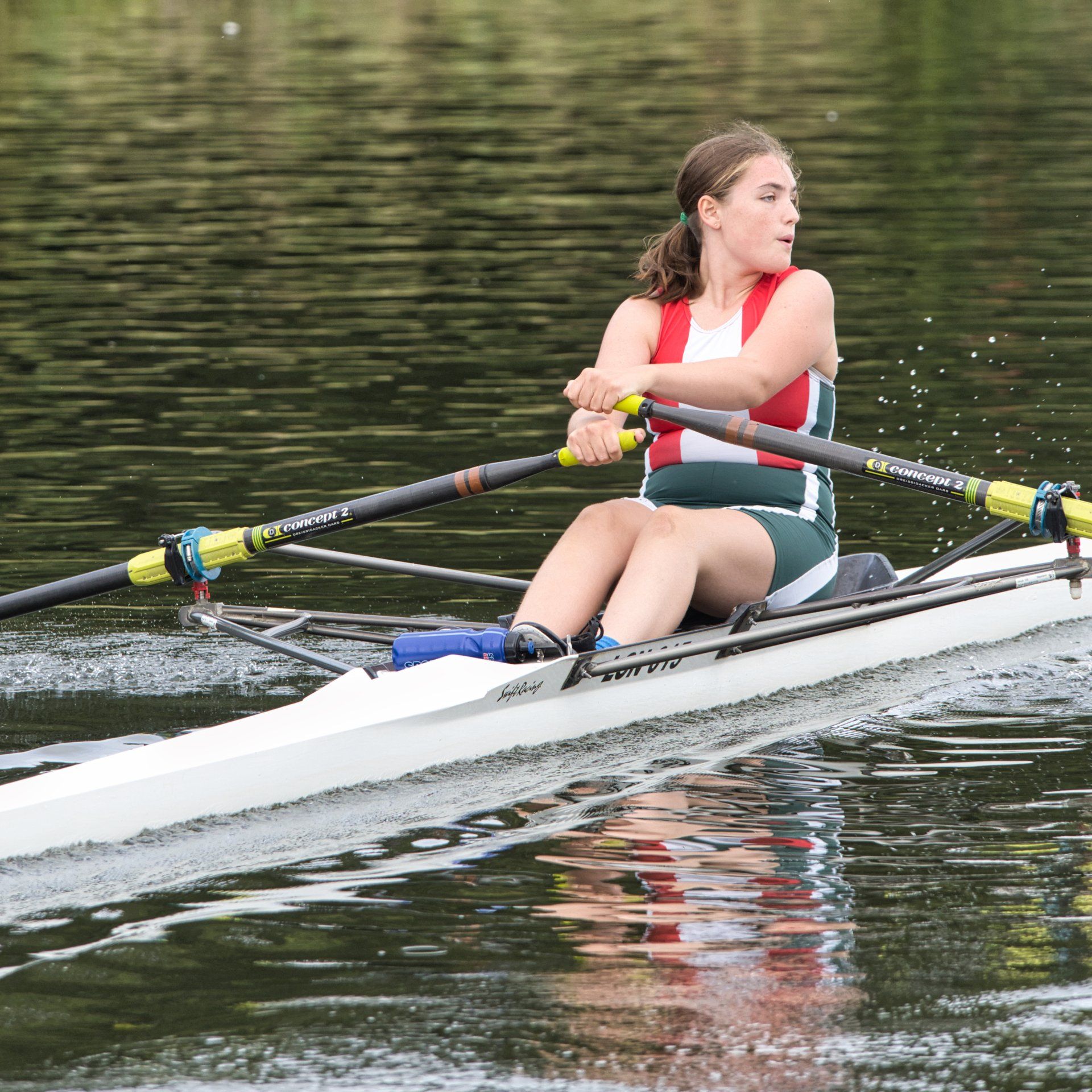 competition rowing on the river cam