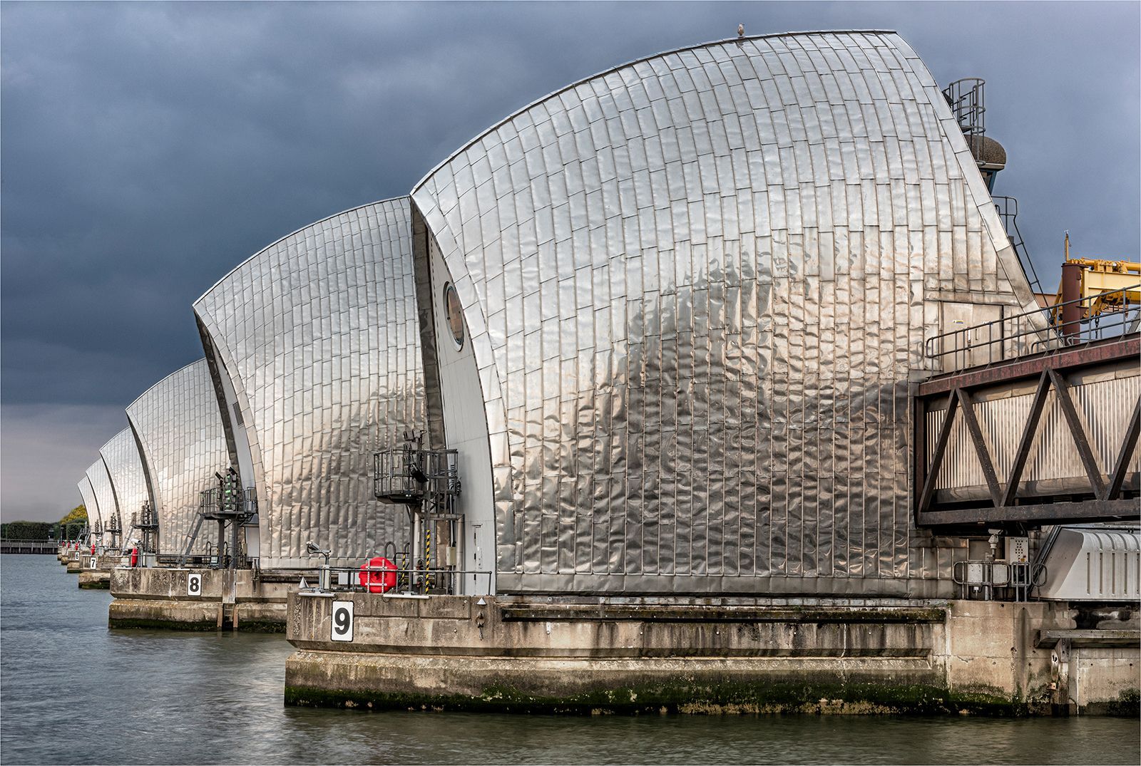 A view of the Thames Barrier, London