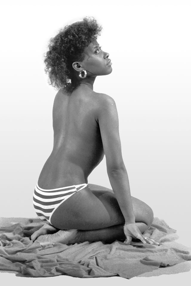 Photo by: Ian Jackson monochrome studio implied topless photo