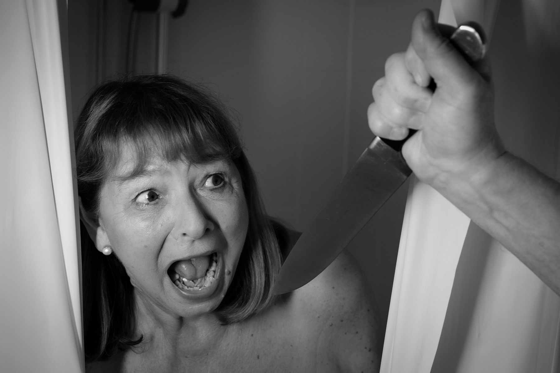 A scene from the film Psycho