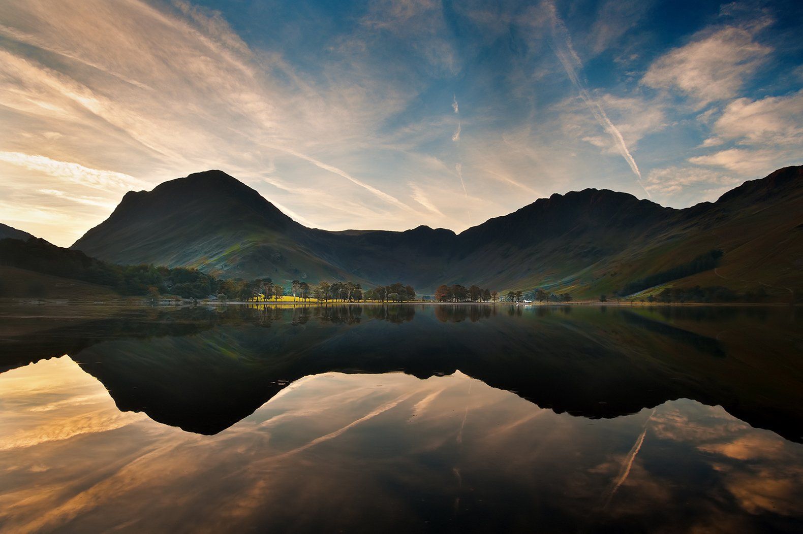 Reflections on a Buttermere Morning by Dave Turner early morning reflections on Buttermere