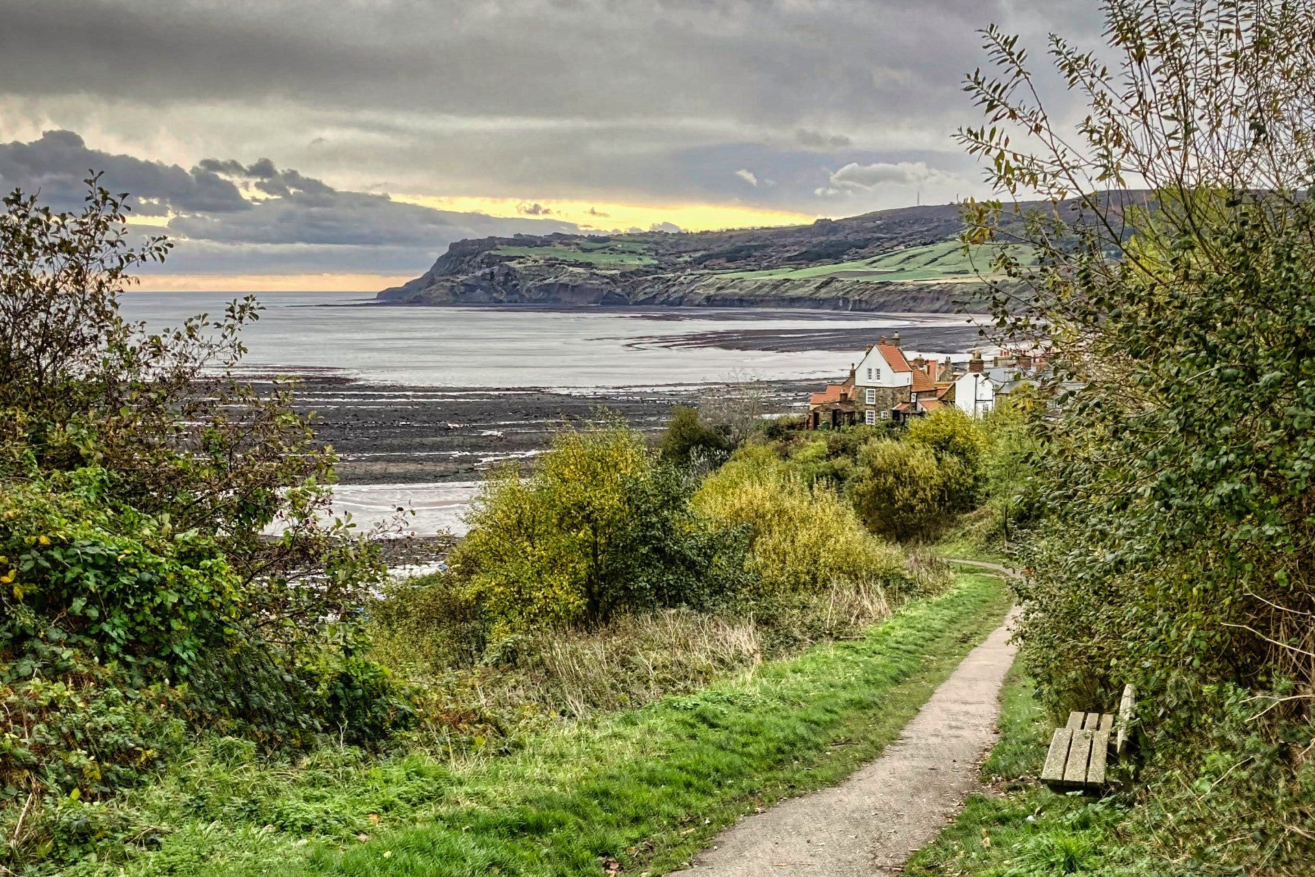 Robin Hoods Bay by Derek Smith a view of robin hoods bay in yorkshire