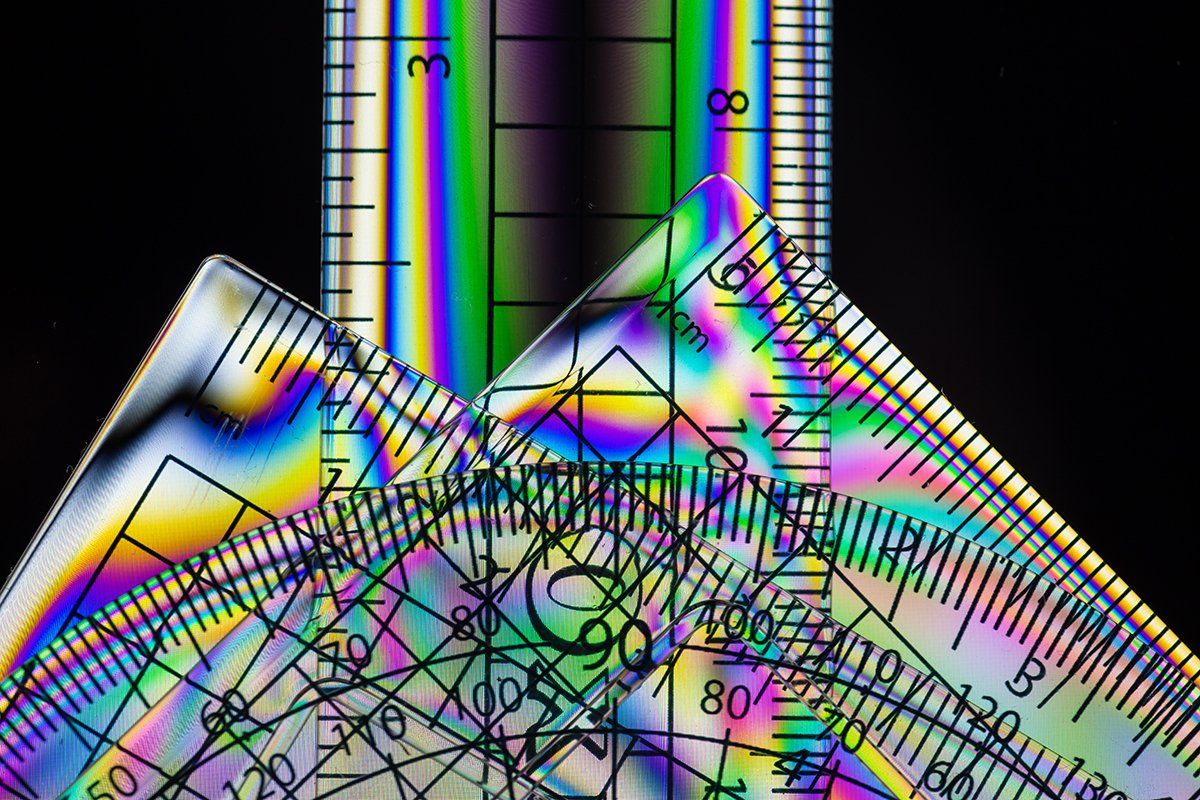 Photo by Paul Malley a school geometry set