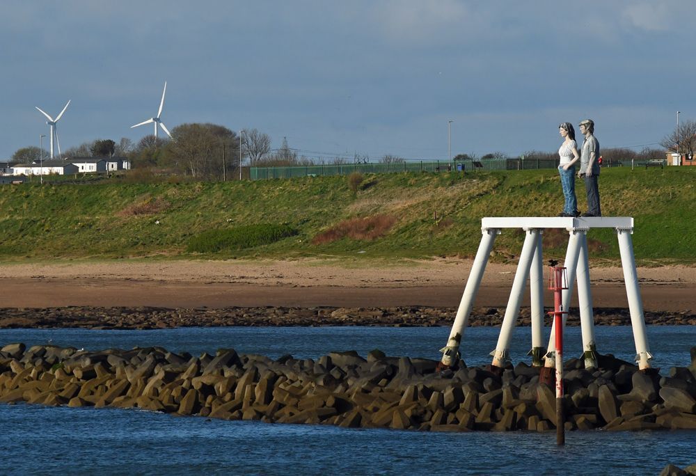 Sculptures in the sea by Graham Harrison Newbiggen on Sea sculptures
