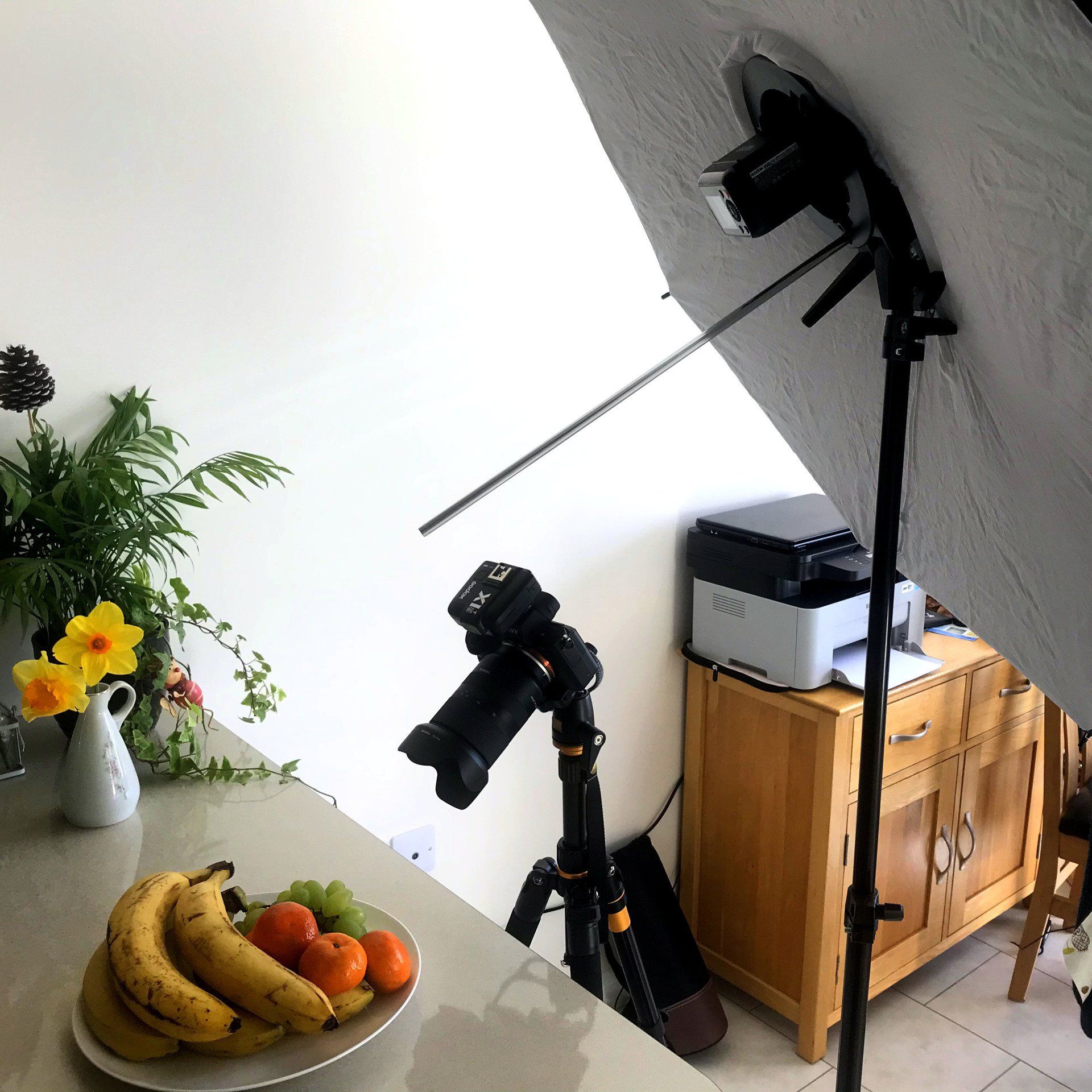 plate of fruit - photo setup