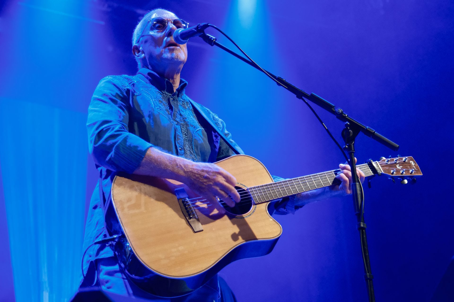 a musician on stage