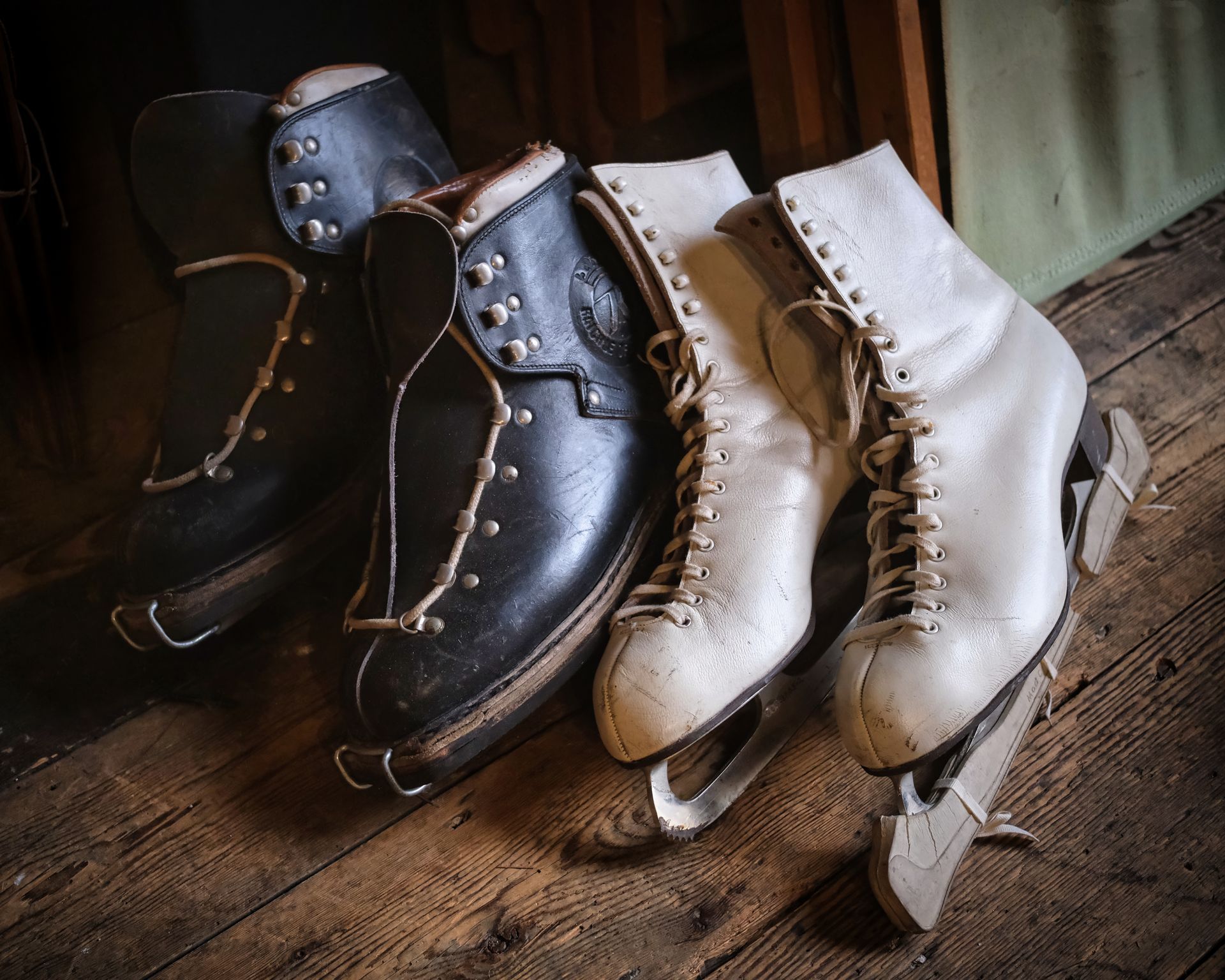 Skates photo by Derek Smith two pairs of skates