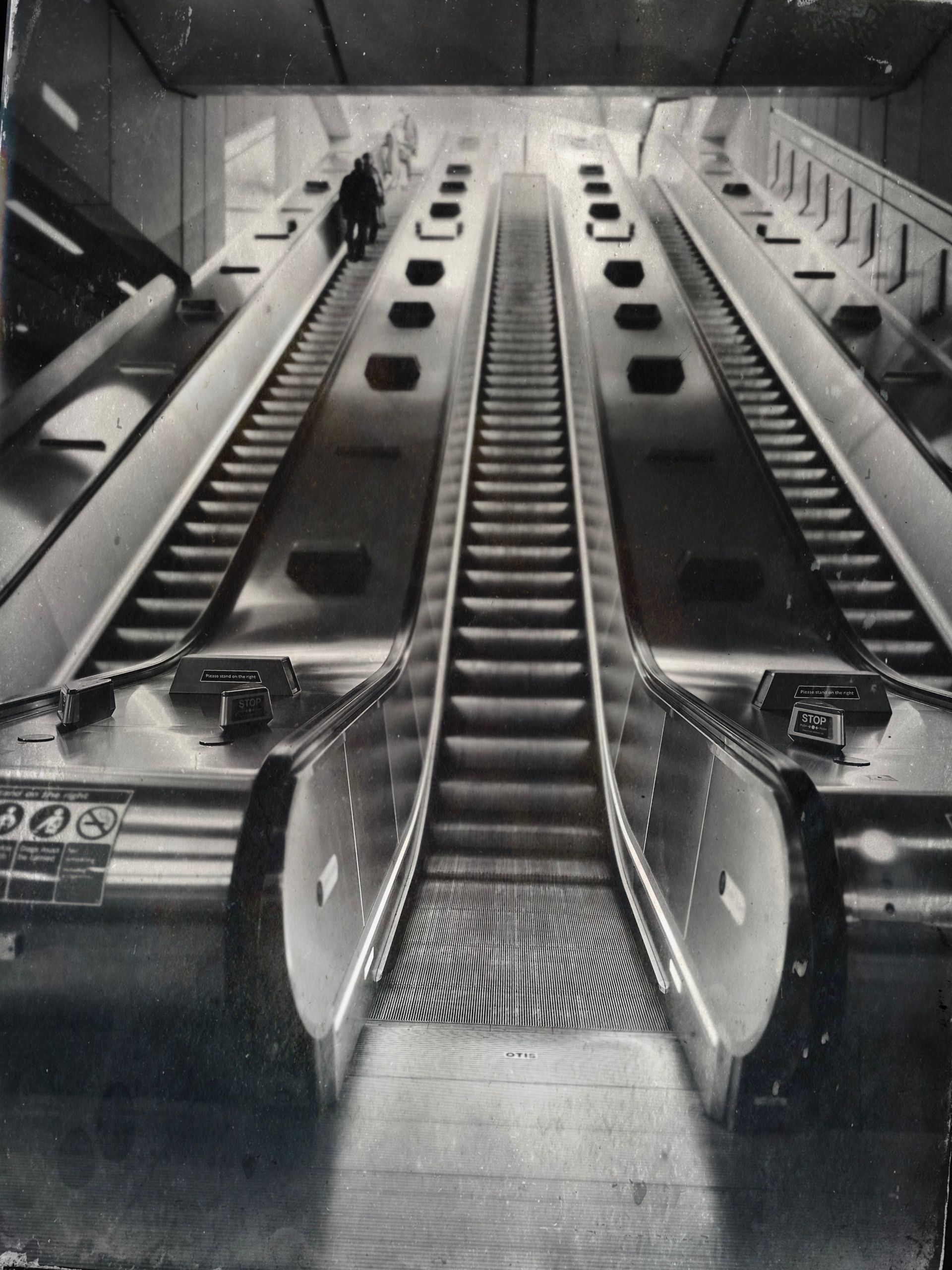 a London escalator