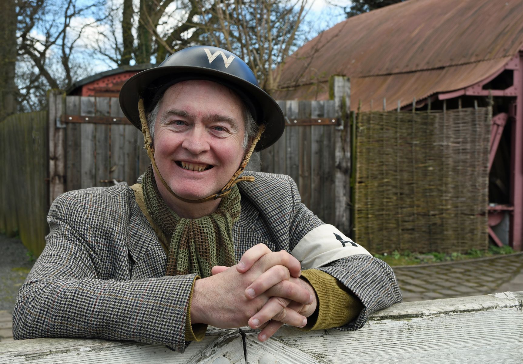 a happy air raid warden