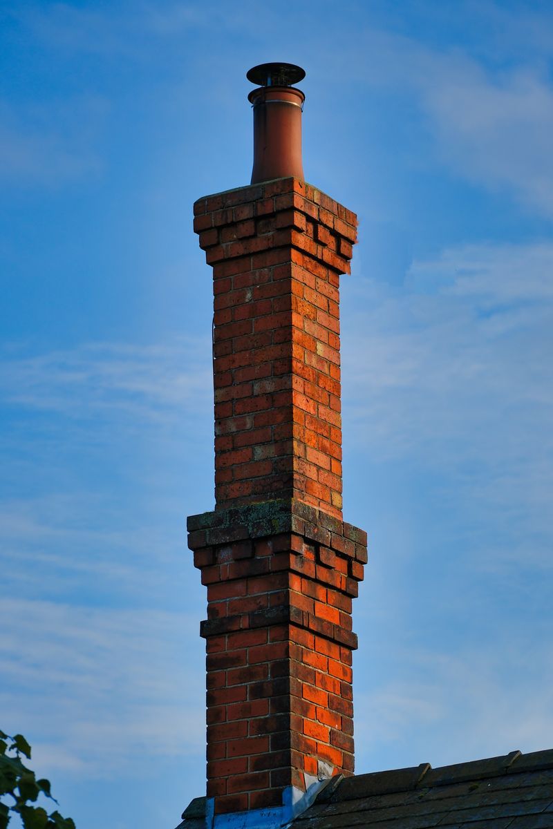 a double height chimney stack
