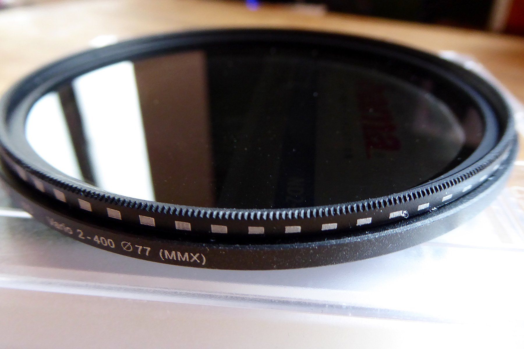 Photo by Paul Malley a camera lens screw on nd filter