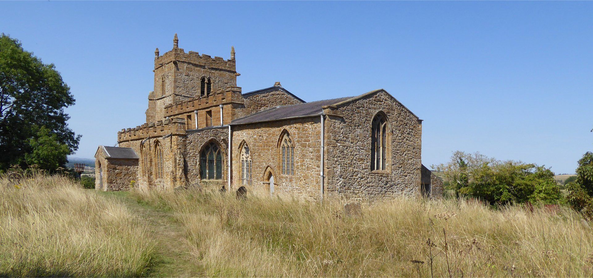 view of the ramblers church in the wolds