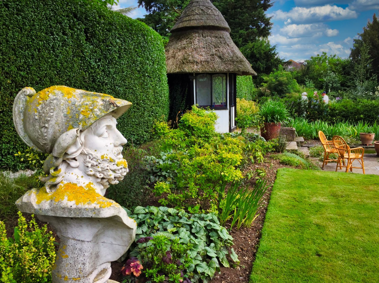 a view of an open garden in Westgate, Louth