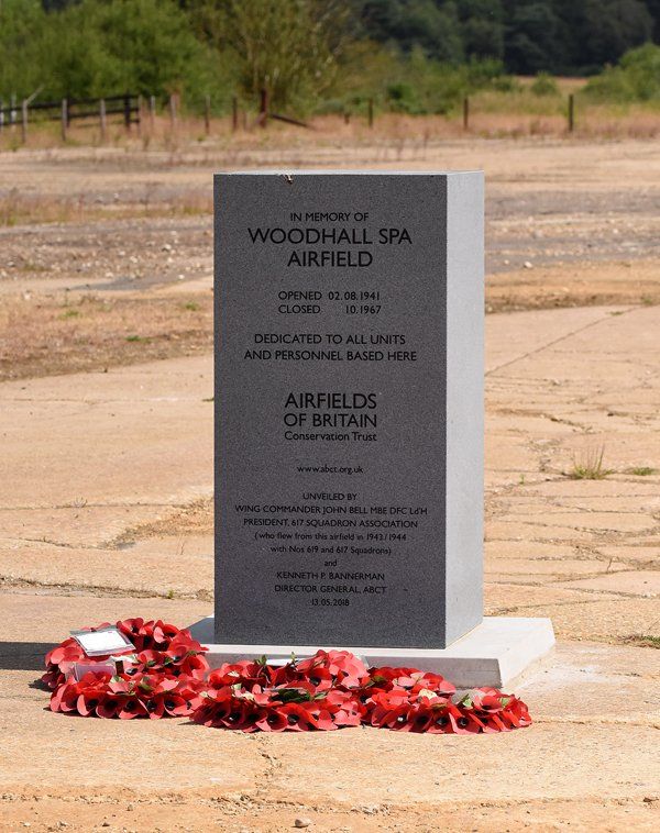 Photo by Graham Harrison woodhall spa airfield commemoration stone