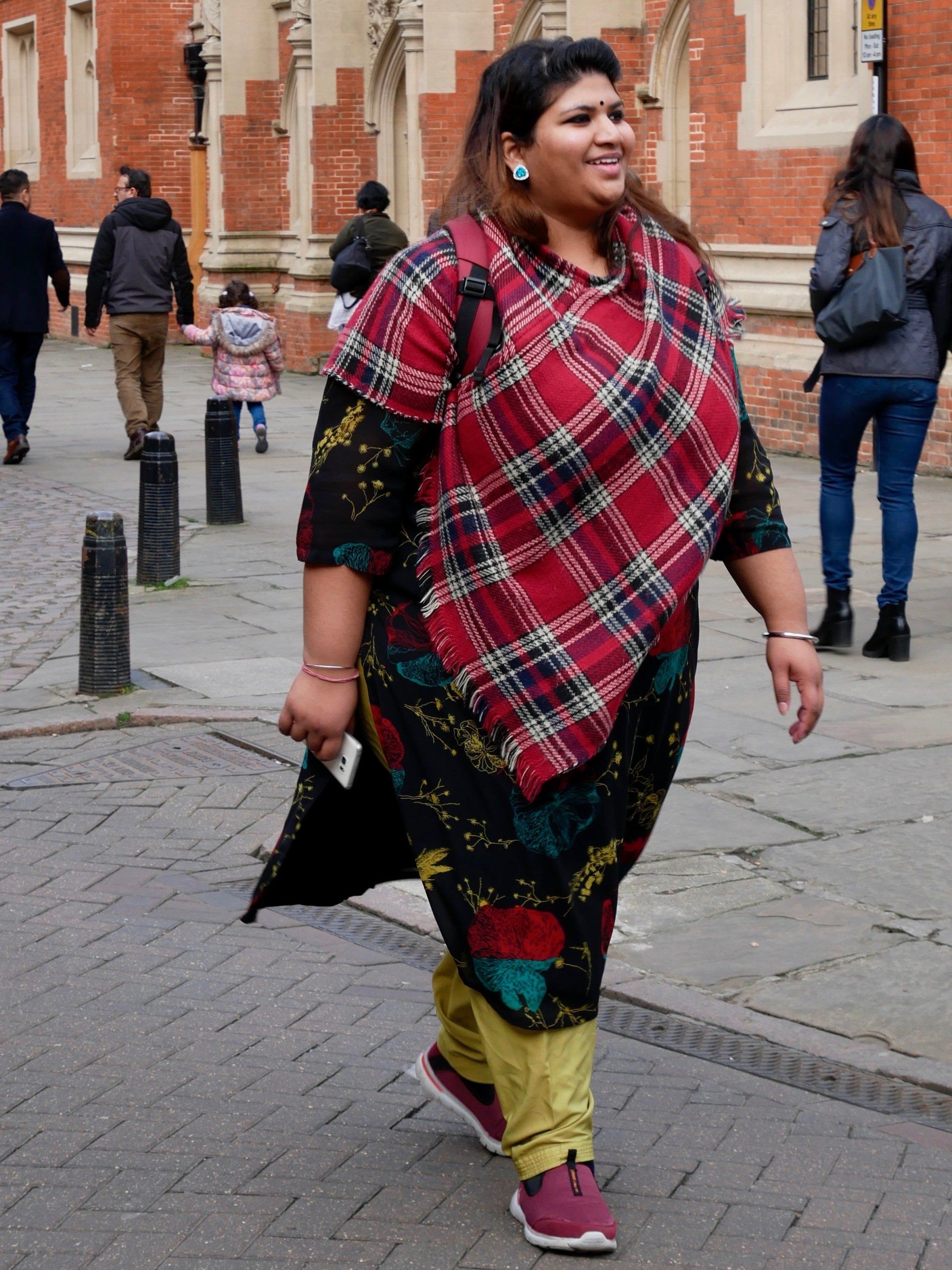 Confident Woman in Cambridge a confident woman walking through cambridge