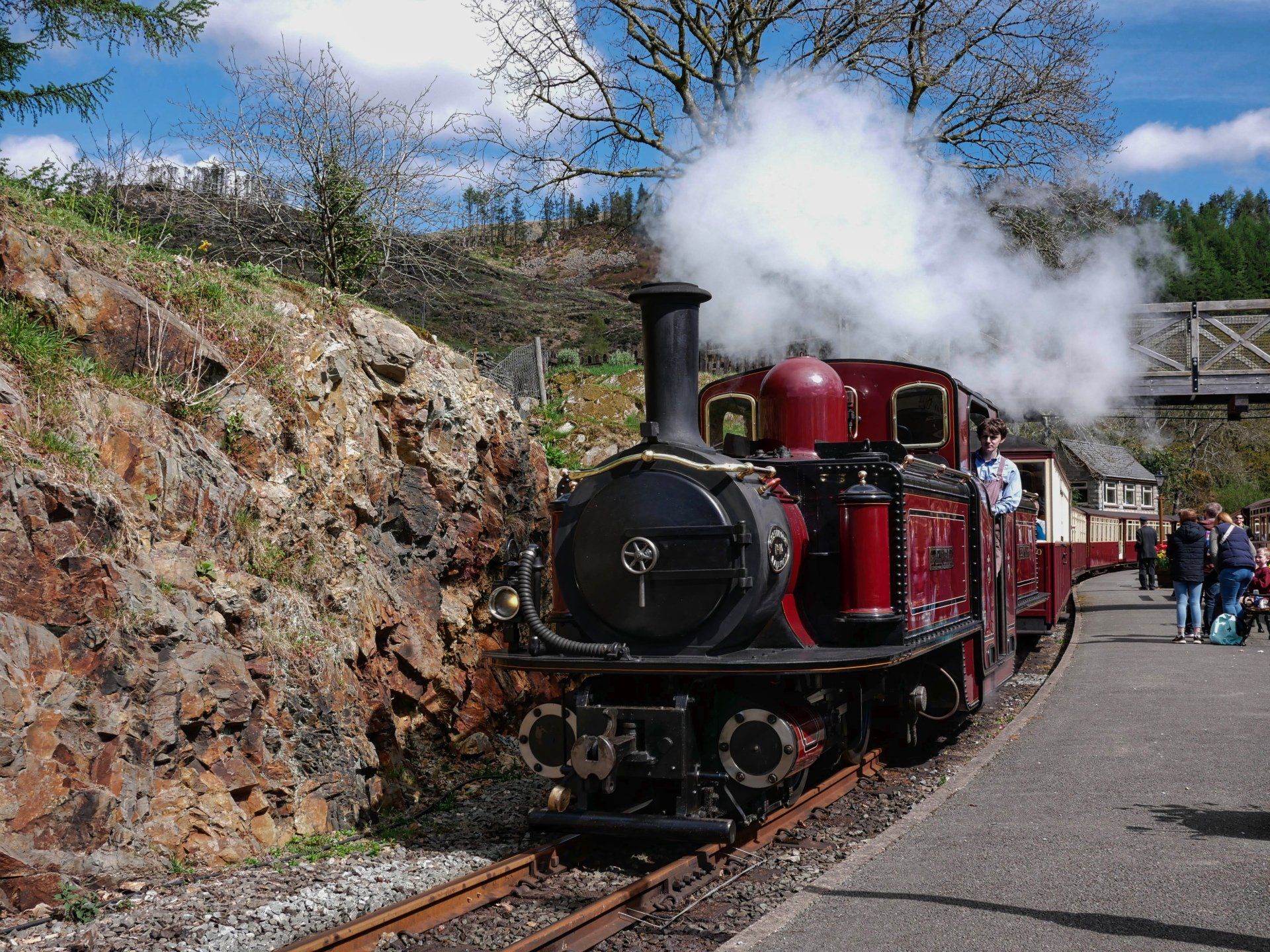 a photo of the ffestiniog heritage narrow gauge railway