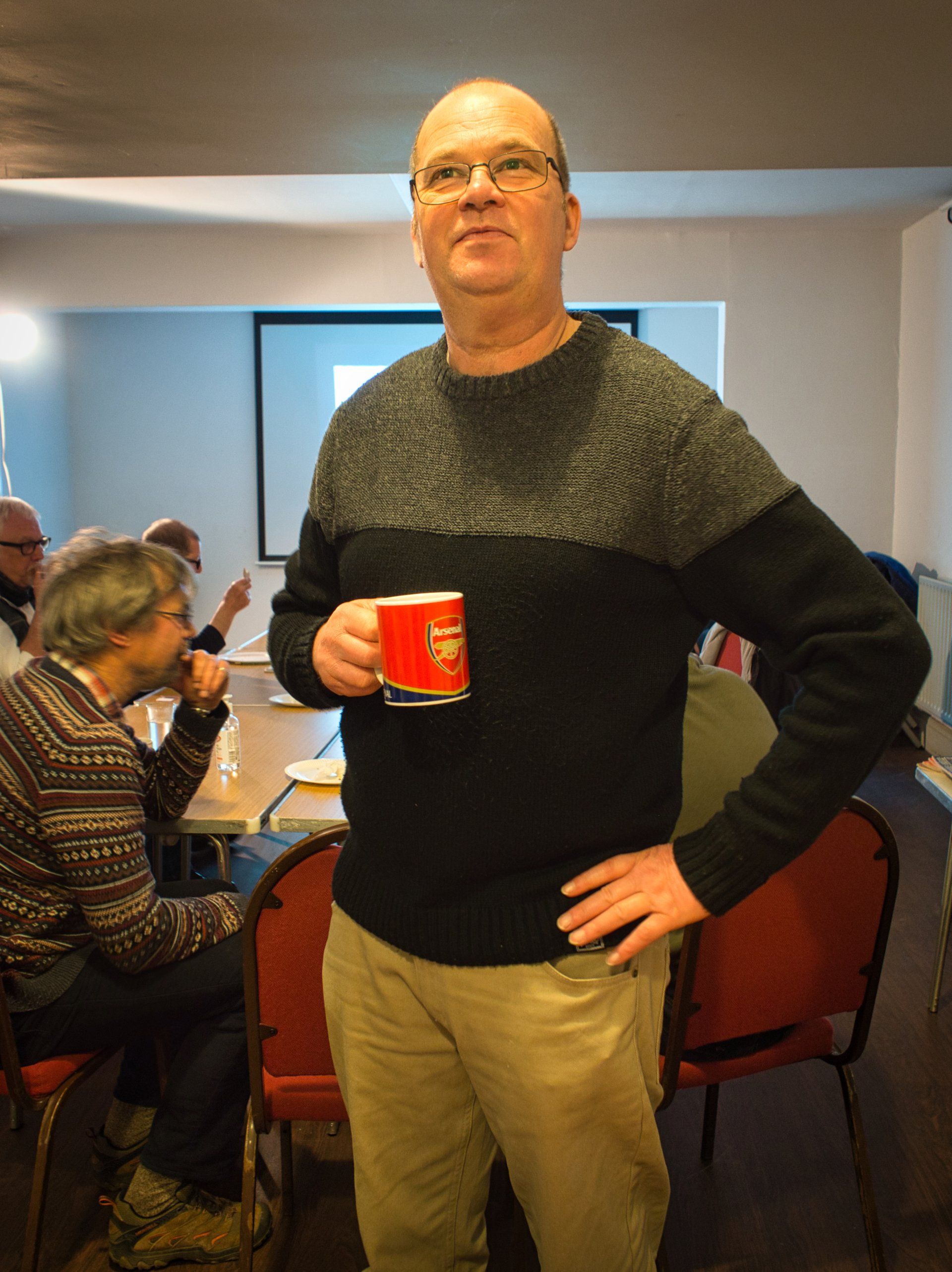 graham harrison at our christmas buffet