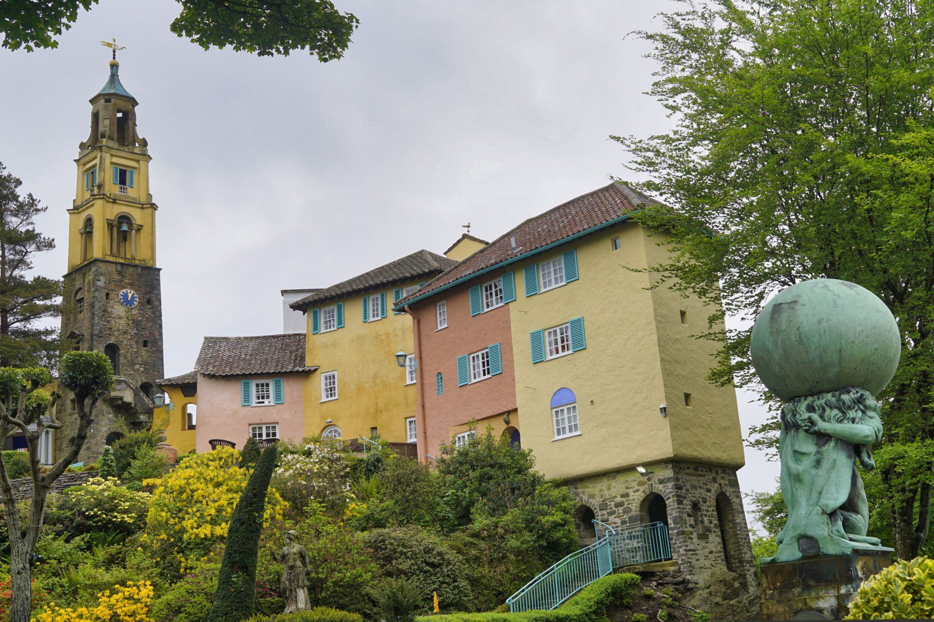 a photo of the portmeirion italianate tourist village