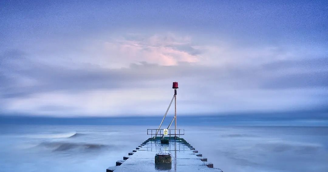 The Sea at Chapel Saint Leonards by Tony Gaskins a view of the sea at chapel saint Leonard's