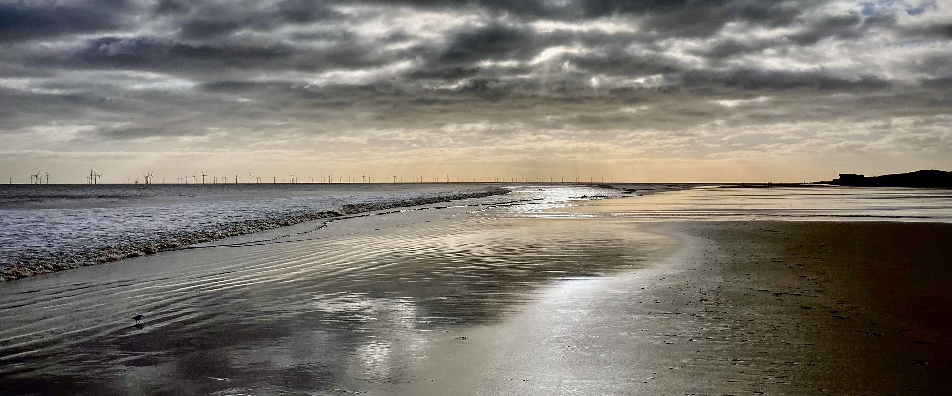 a view of the beach at Chapel St Leonards