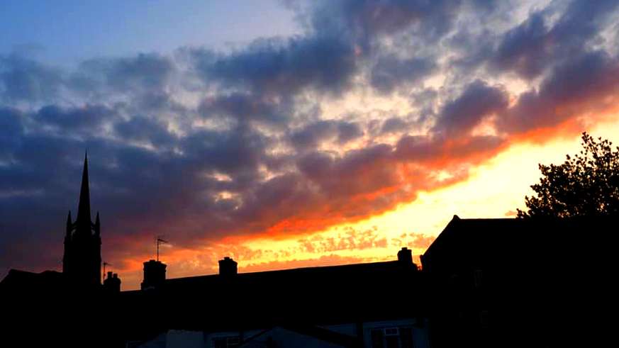 Photo by: Derek Smith sunset over louth