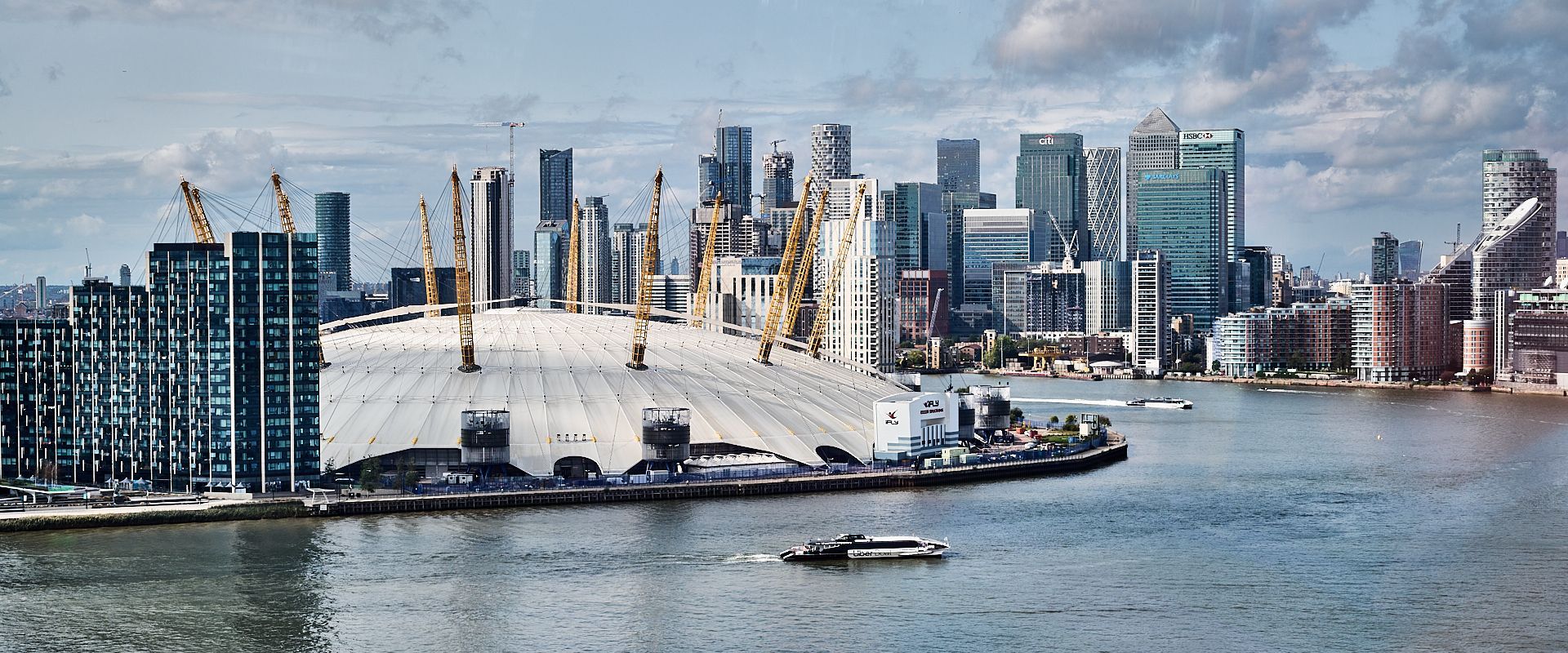 a view of the O2 arena in London