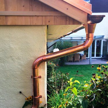 Dachrinnen Wasserablauf