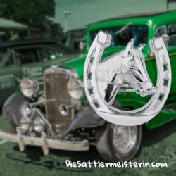 Waldhausen Autohufeisen mit Pferdekopf. Foto: August Aust Waldhausen Autohufeisen mit Pferdekopf. Foto: August Aust