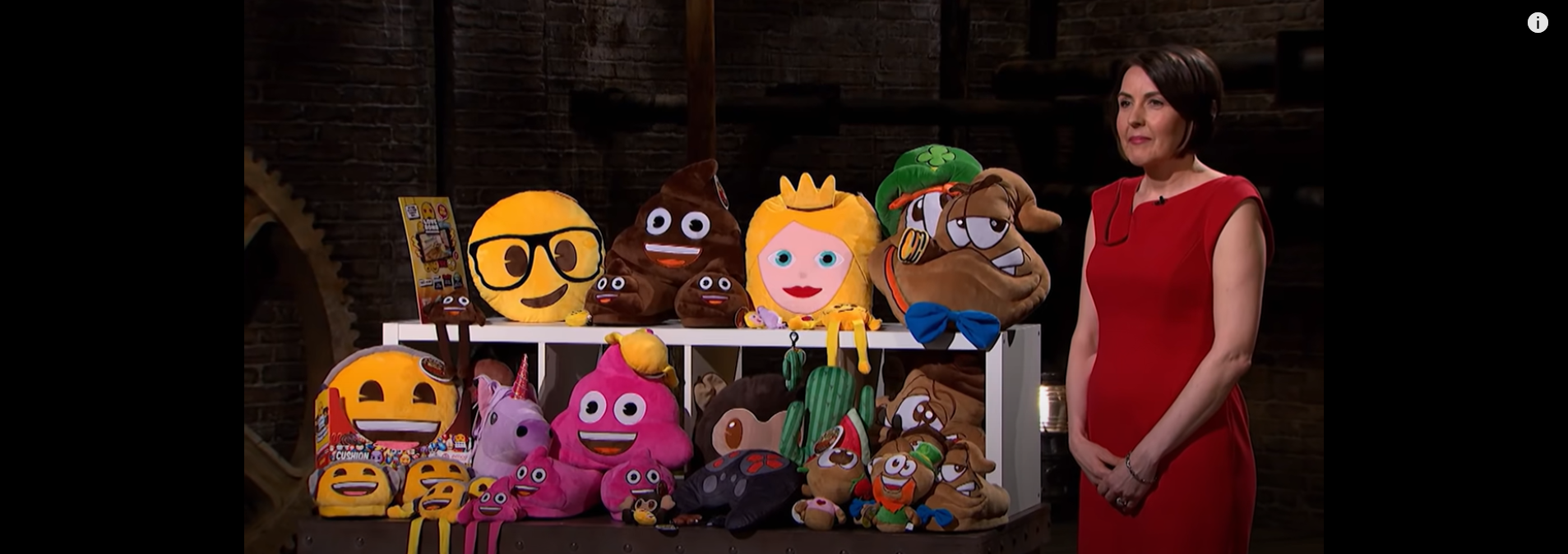 Picture of Sarah Agar-Brennan doing a winning pitch on Dragons Den