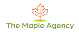 The Maple Agency Logo - a maple leaf demonstrating  how to grow your business