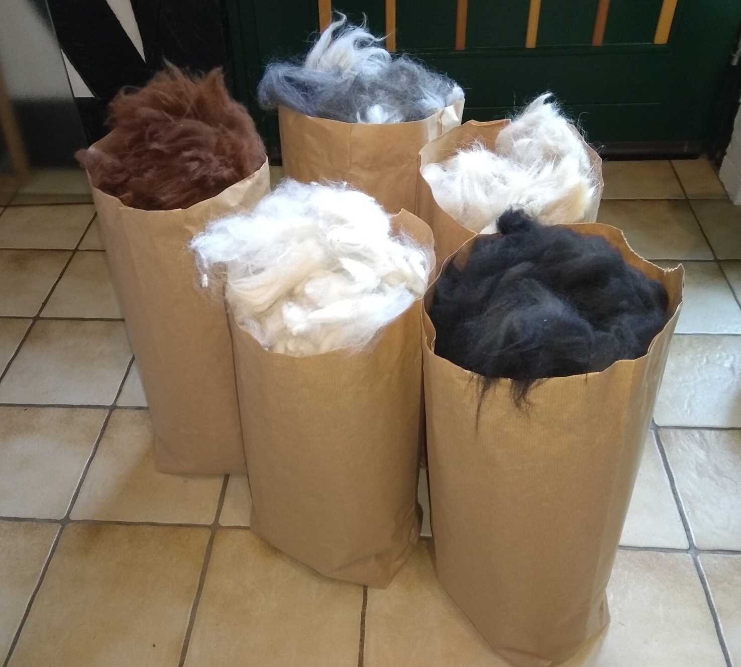 Alpaka-Rohwolle, Alpakavlies