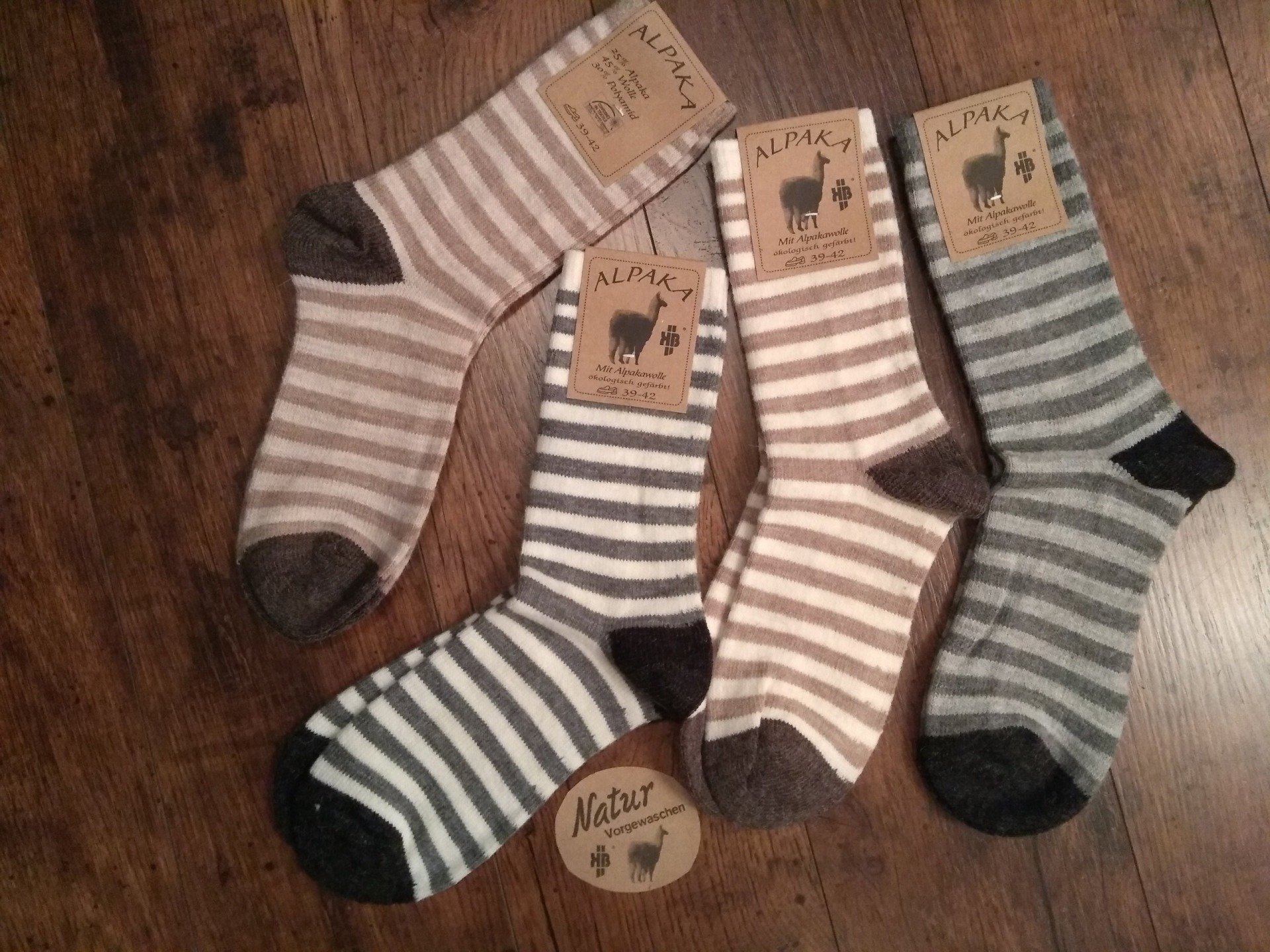 Alpaka-Socken, Socken mit Alpakawolle