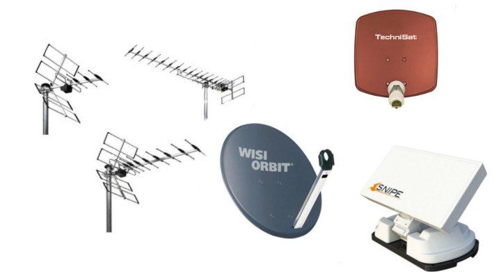 Antenne TV hertzienne ou satellite