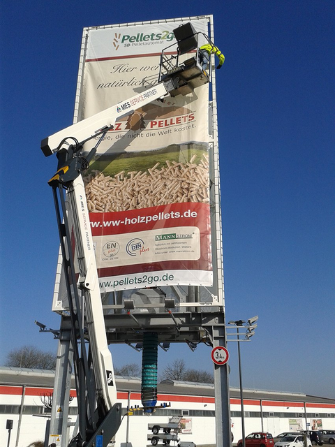 Meshplanen für XXL Werbung XXL Planen