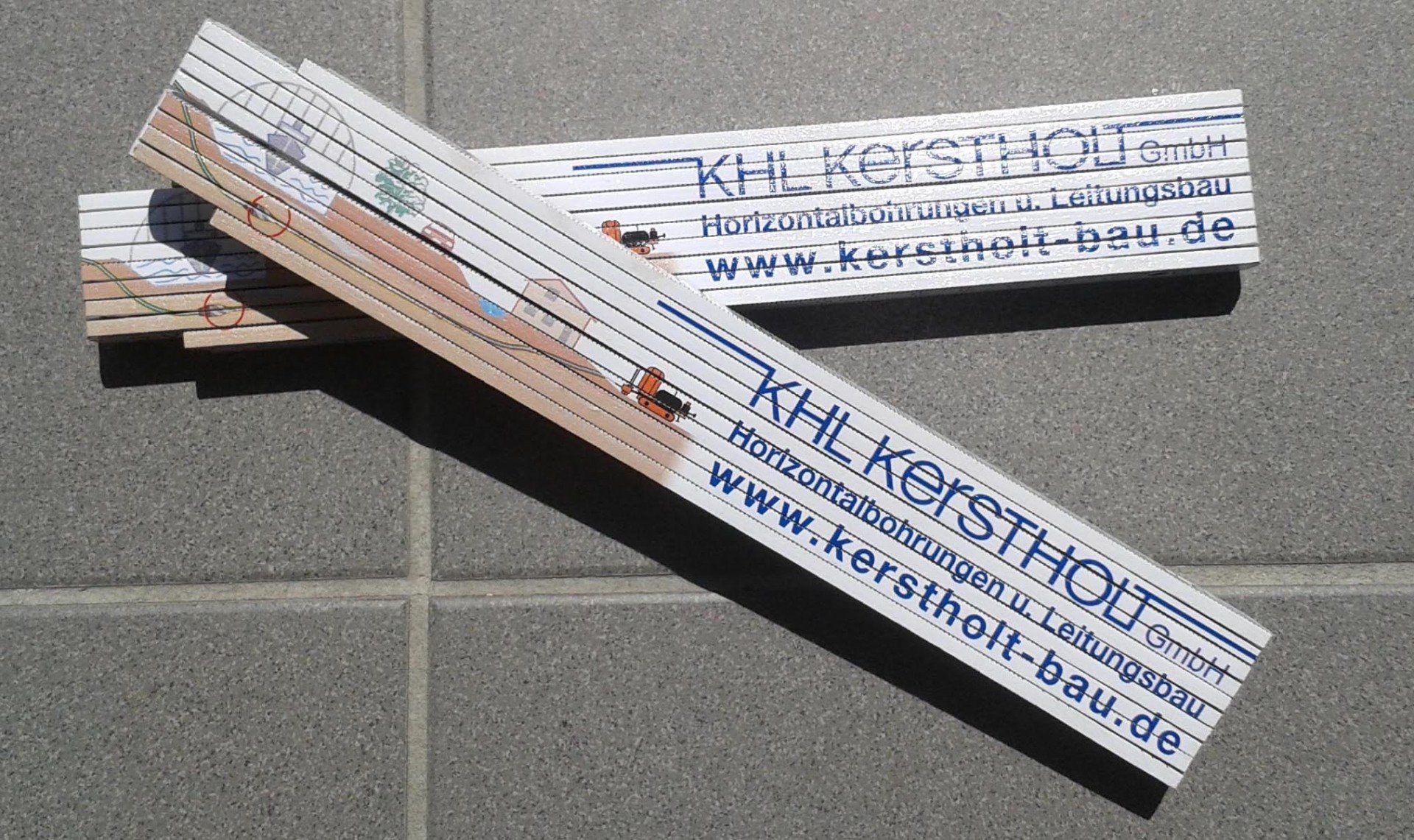 Zollstock mit Werbung Werbeartikel