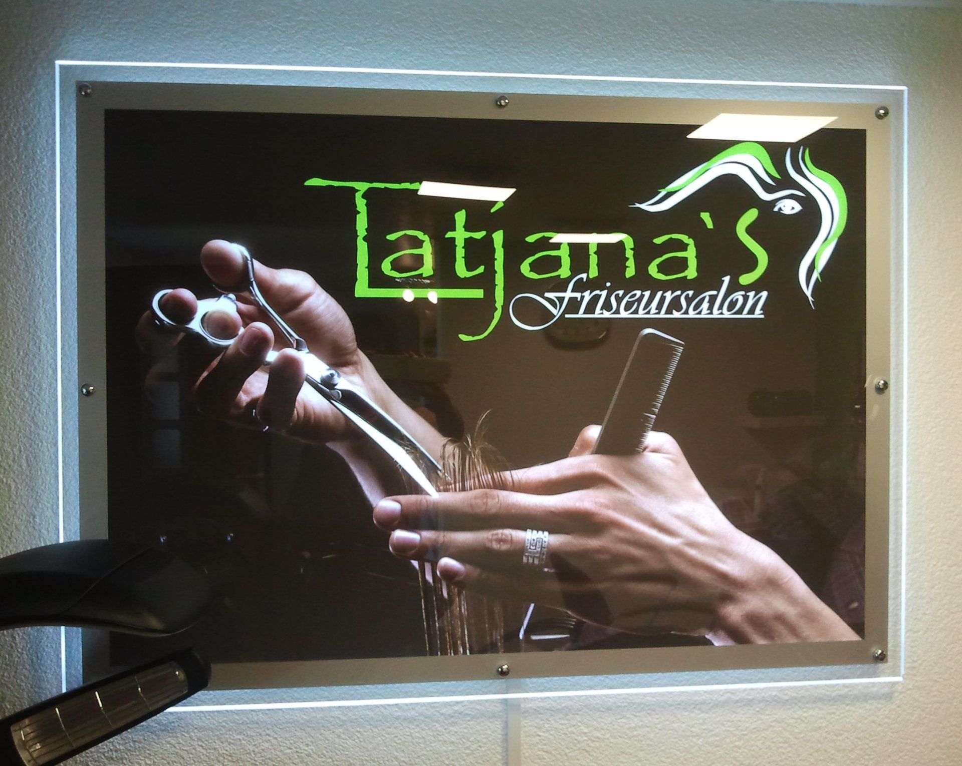 LED Leuchtreklame für den Innenbereich Leuchtbild Diarahmen LED