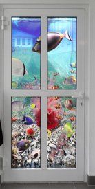 Türfolie Transparente Folien als Sichtschutz