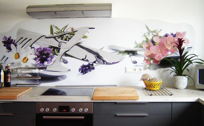 Digitaldruck Wand- und Küchenrenovierung
