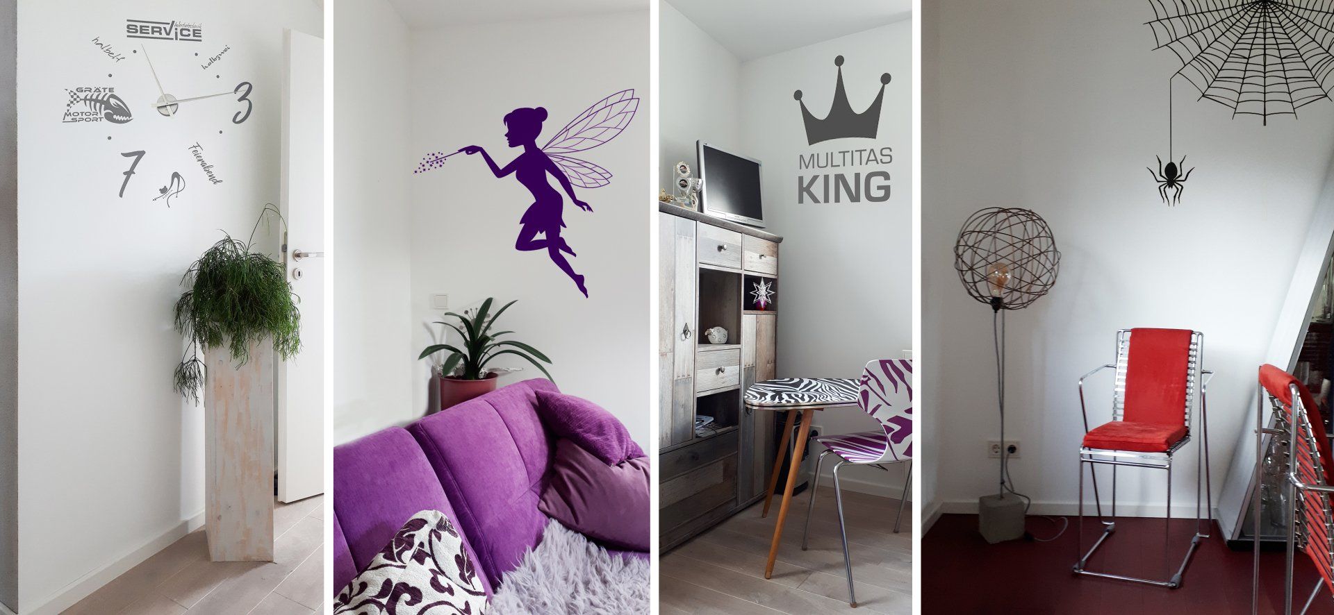 Wandfolien Wände beschriften Walltatoos