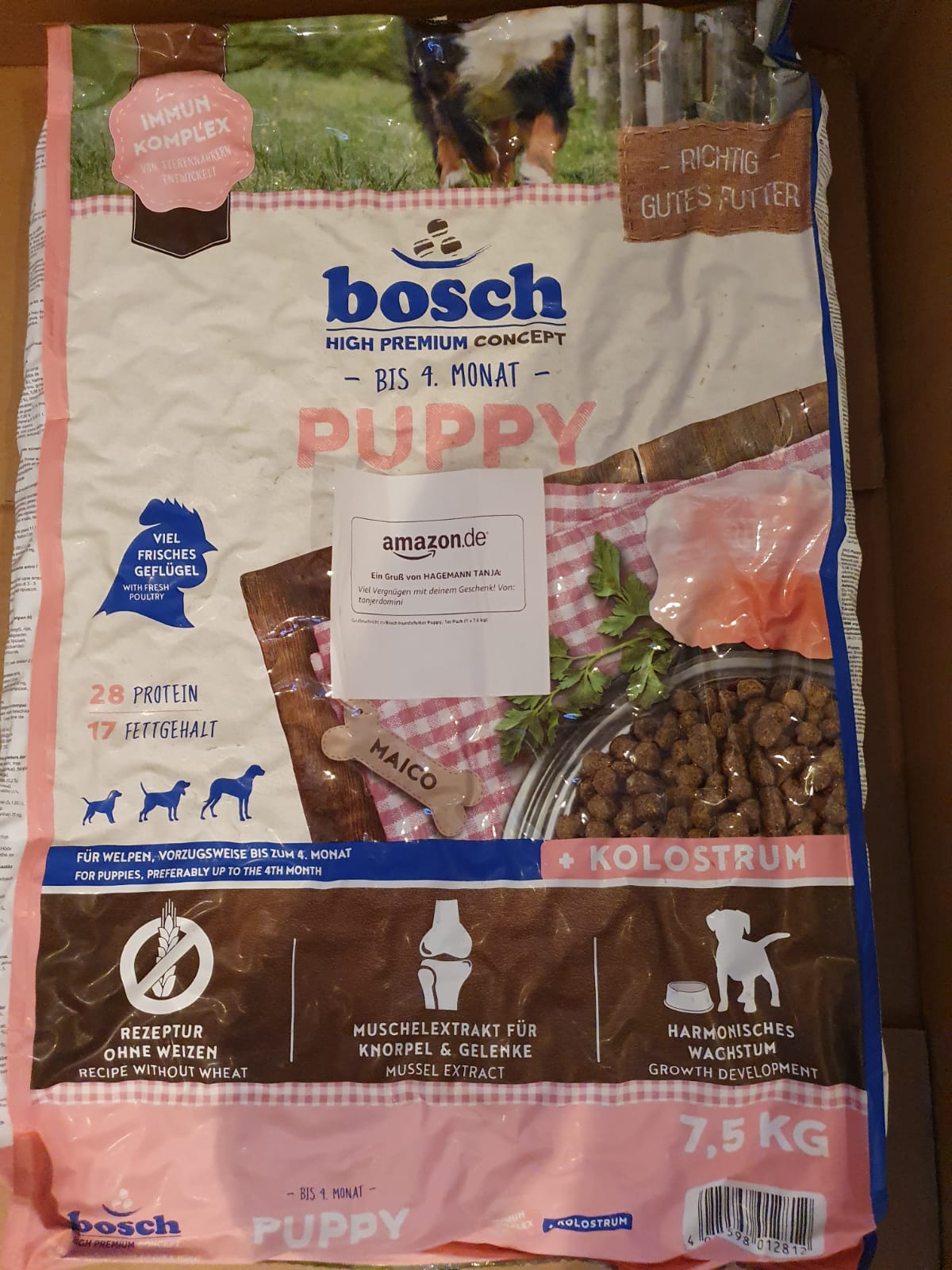 Vielen dank für die großzügige Spende für unsere Hunde, gerade die Welpen werden sich über den Knabberspaß freuen :-)