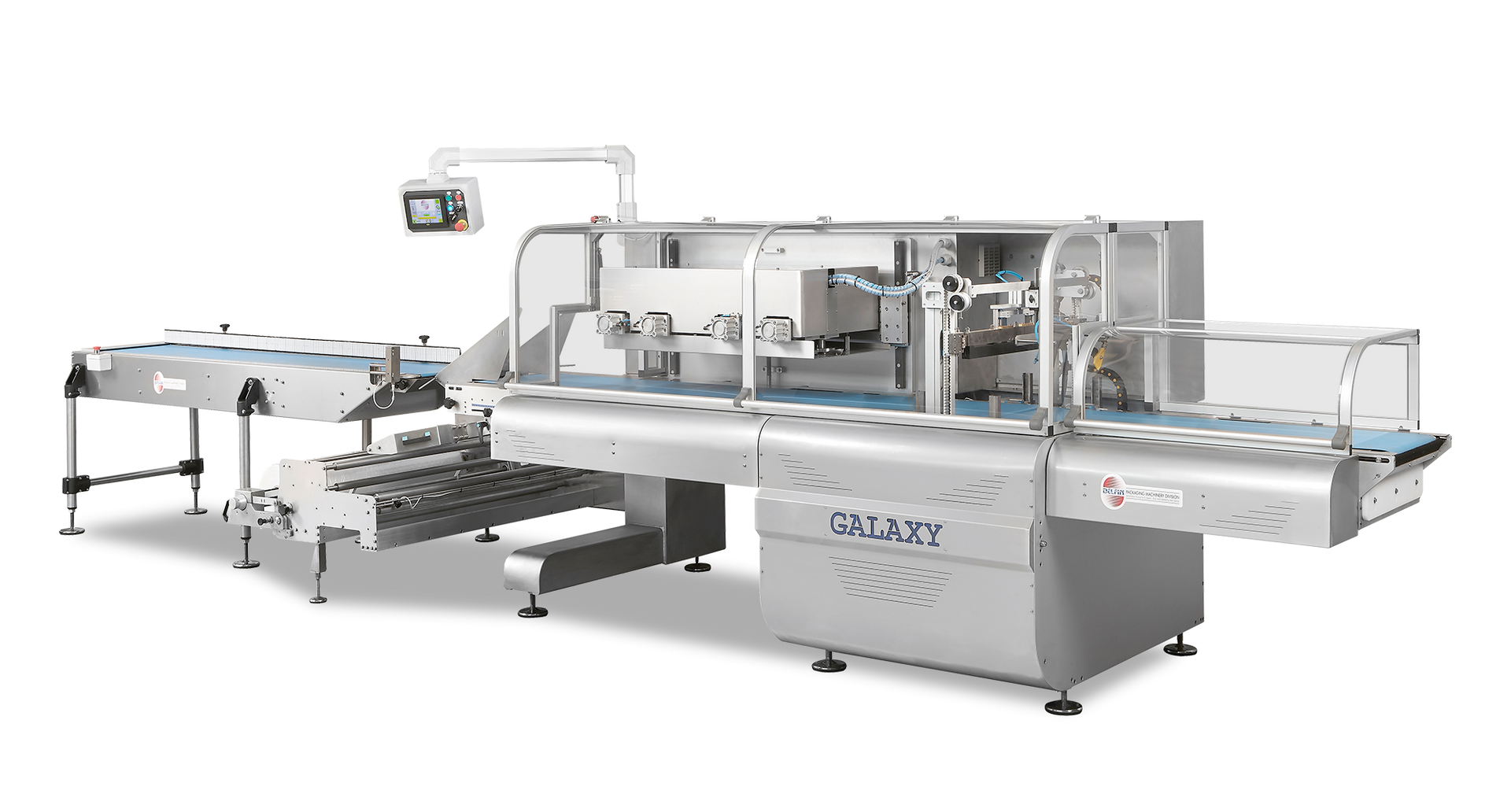 Delfin Galaxy 1200 flow wrapper High integrity seals,  Ideal for farm produce,  oversized products, textiles