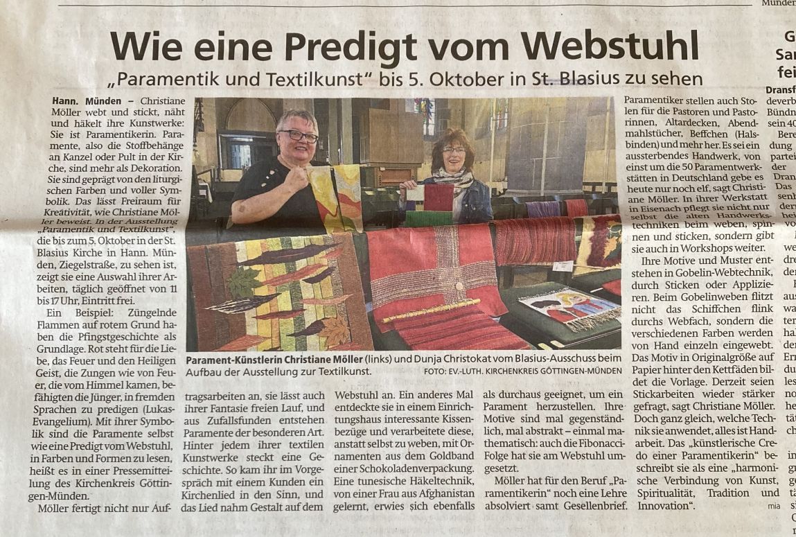 Zeitungsartikel in HNA