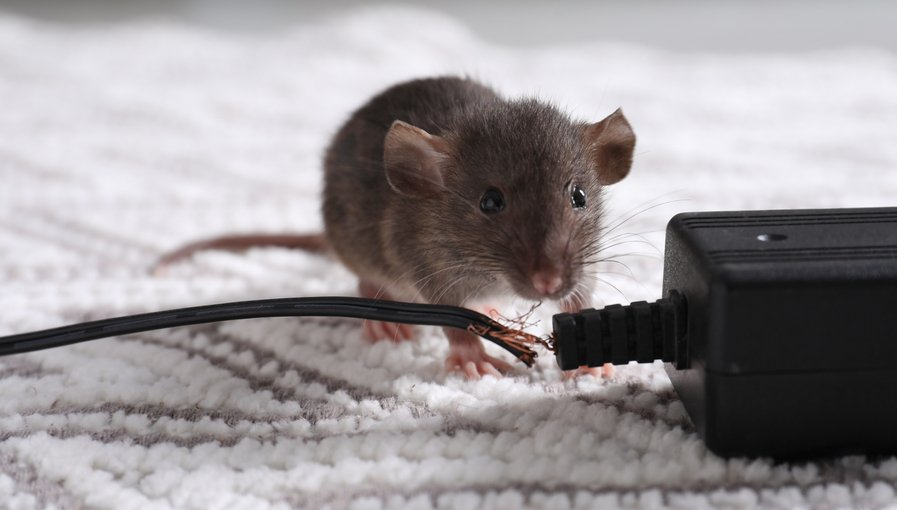 Maus zerfrisst Kabel Maus zerfrisst Kabel