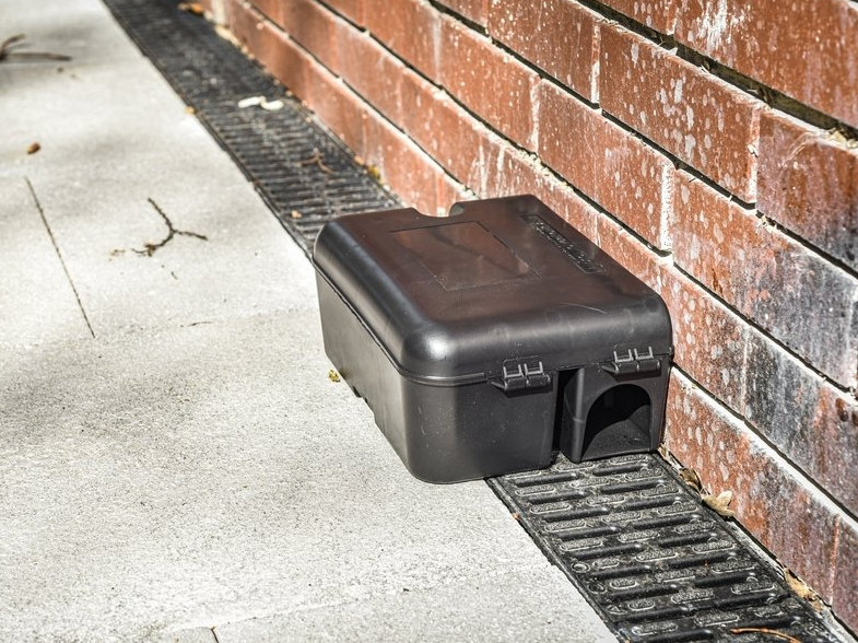 Schwarze Mäuseköderbox Schwarze Mäuseköderbox